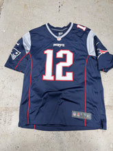 Load image into Gallery viewer, New England Patriots NFL Mens Jersey #12 TOM BRADY by Nike Size-L Blue
