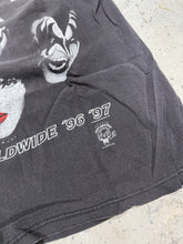 Load image into Gallery viewer, Vintage 90s KISS Alive Worldwide Tour 96/97 Band T-shirt Sz L Double Sided 1996
