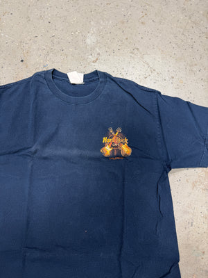 Hard Rock Cafe Dallas TX Men's T Shirt Blue Graphic