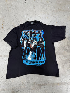 Vintage 2000 KISS The Farewell World Tour Concert T Shirt XL Metal