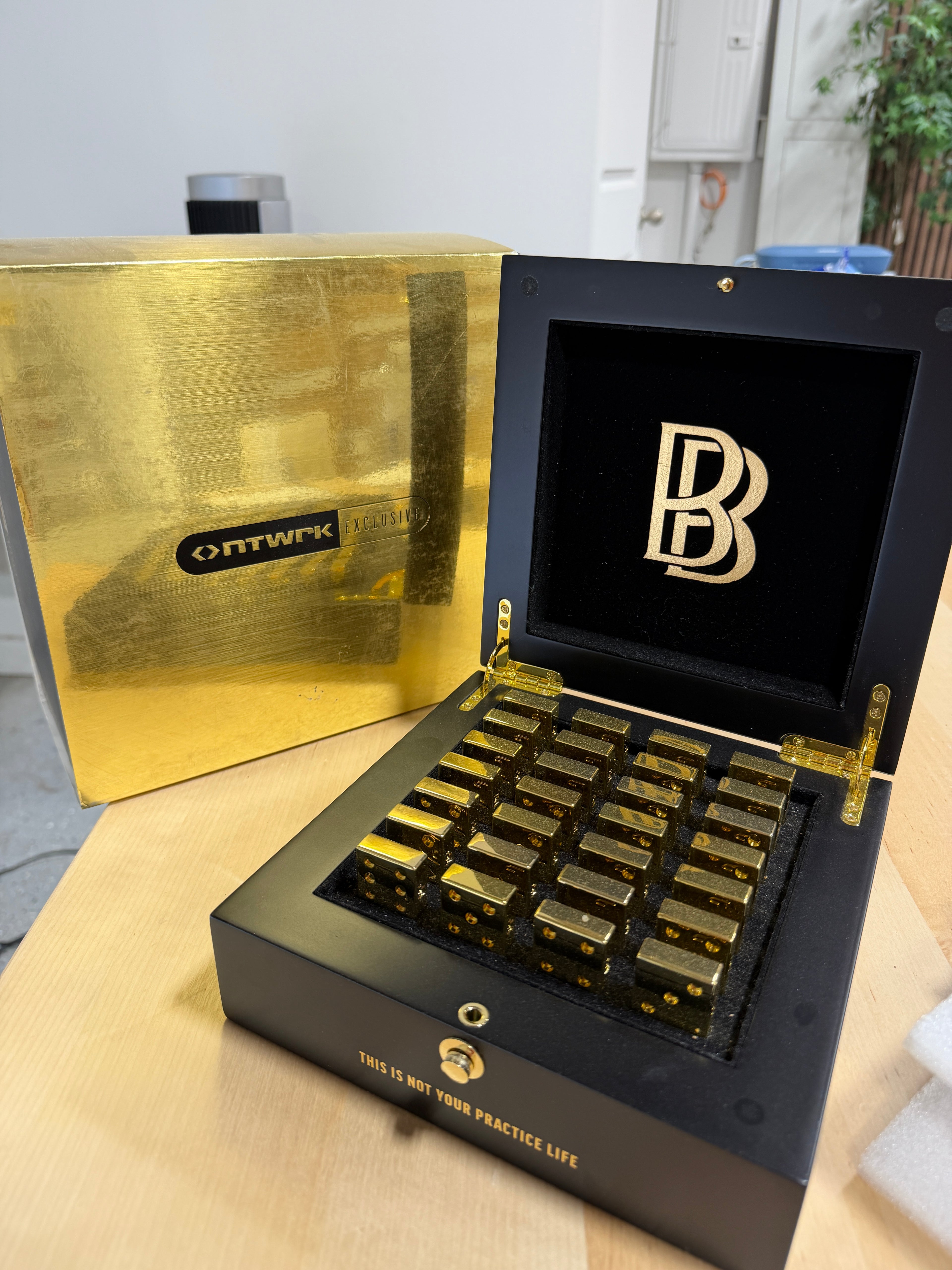 Ben Baller x NTWRK Exclusive Gold Domino Set - Brand New In Box