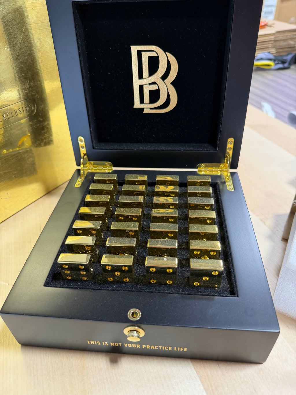 Ben Baller x NTWRK Exclusive Gold Domino Set - Brand New In Box