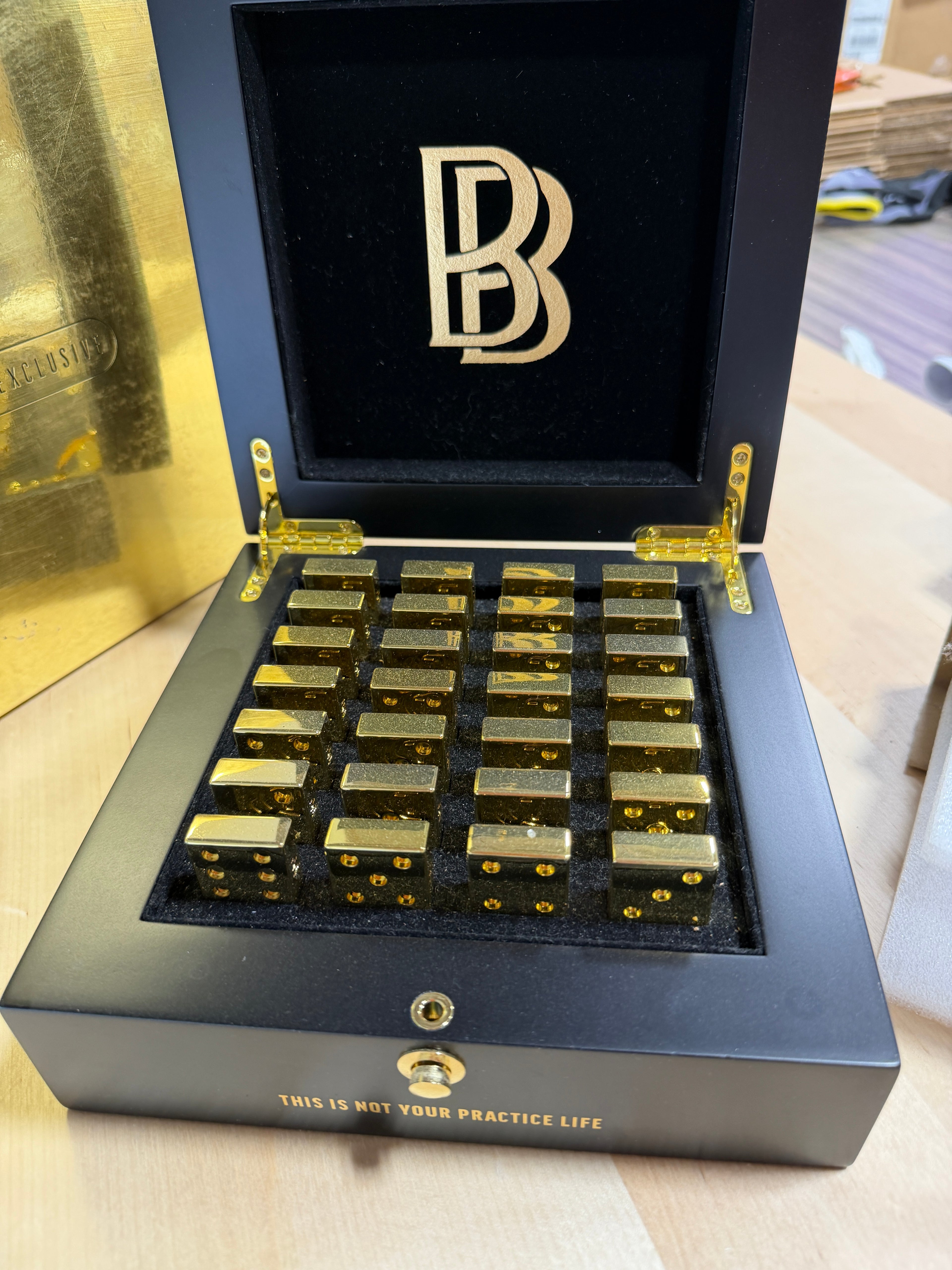 Ben Baller x NTWRK Exclusive Gold Domino Set - Brand New In Box