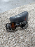 Prada Black Frame Sunglasses SPS 58U 63 12 1BO-5LO 135 3N