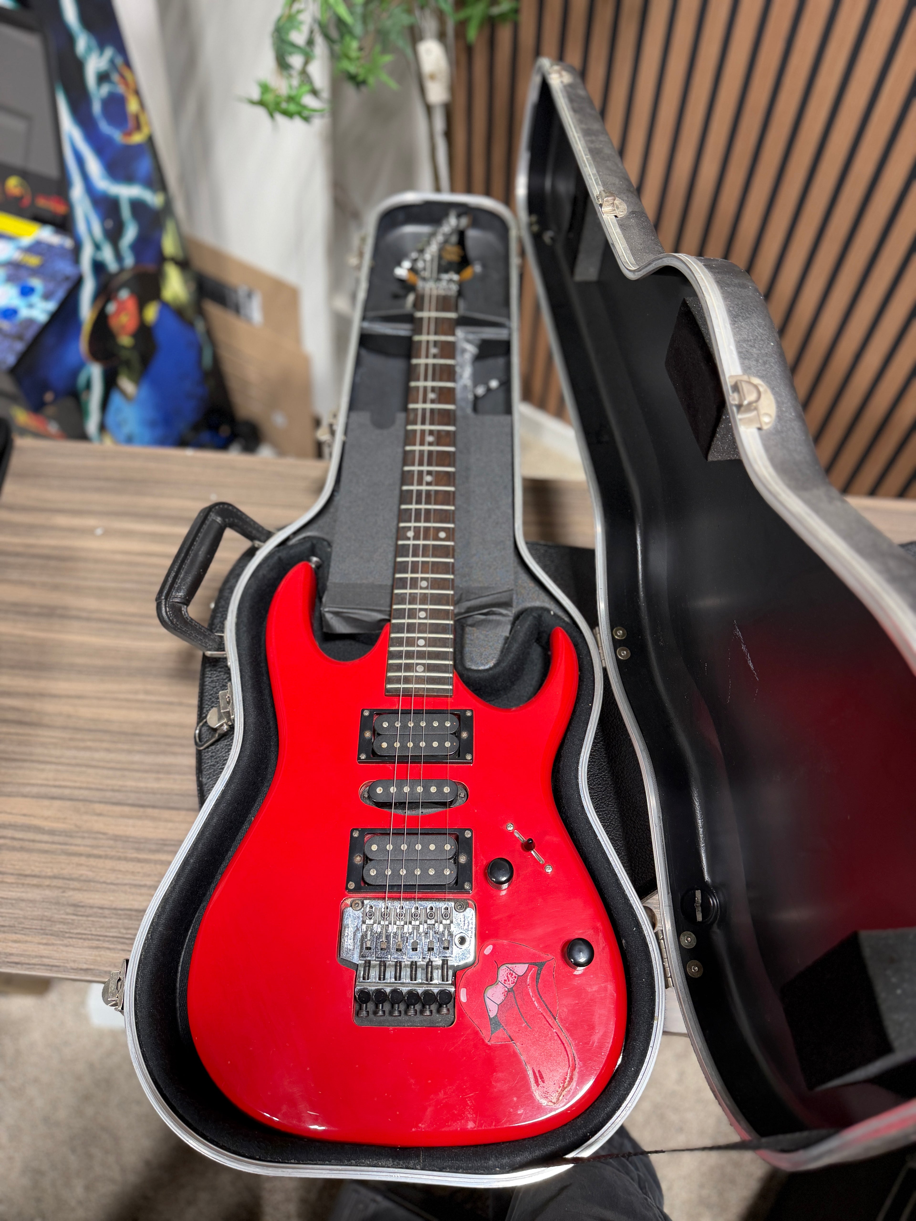 Ibanez EX270RD 90s Japanese Guitar With Guitar Case