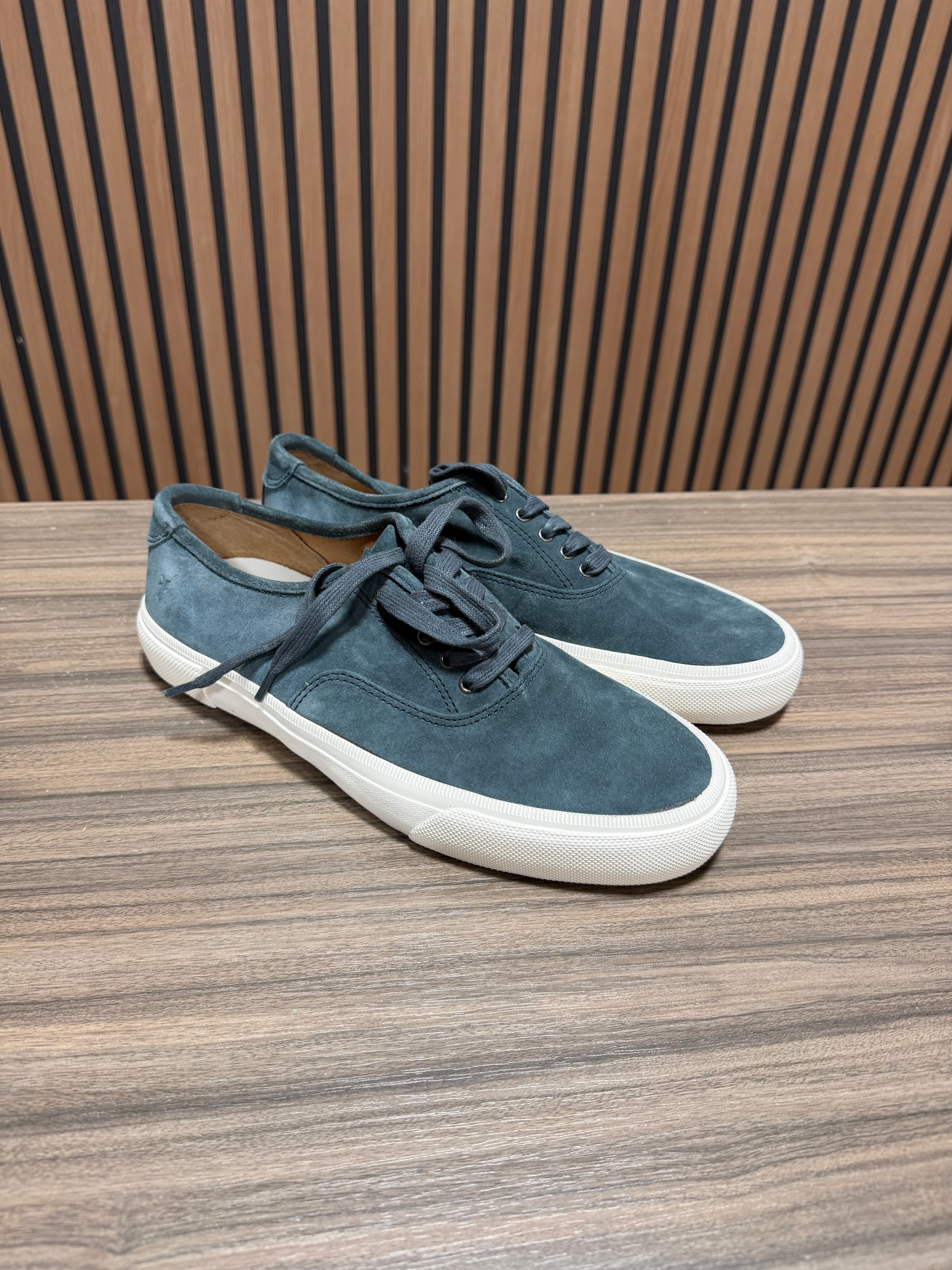 Frye Ludlow Bal Oxford sneakers Blue Suede Sz 8