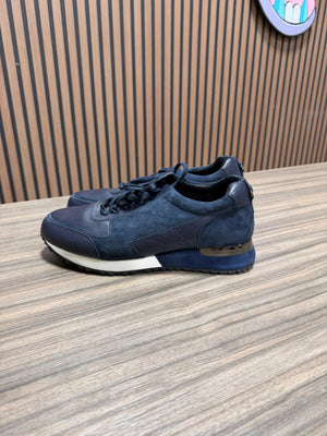 Marc Nolan Ash Navy Blue Leather Suede Sz 8