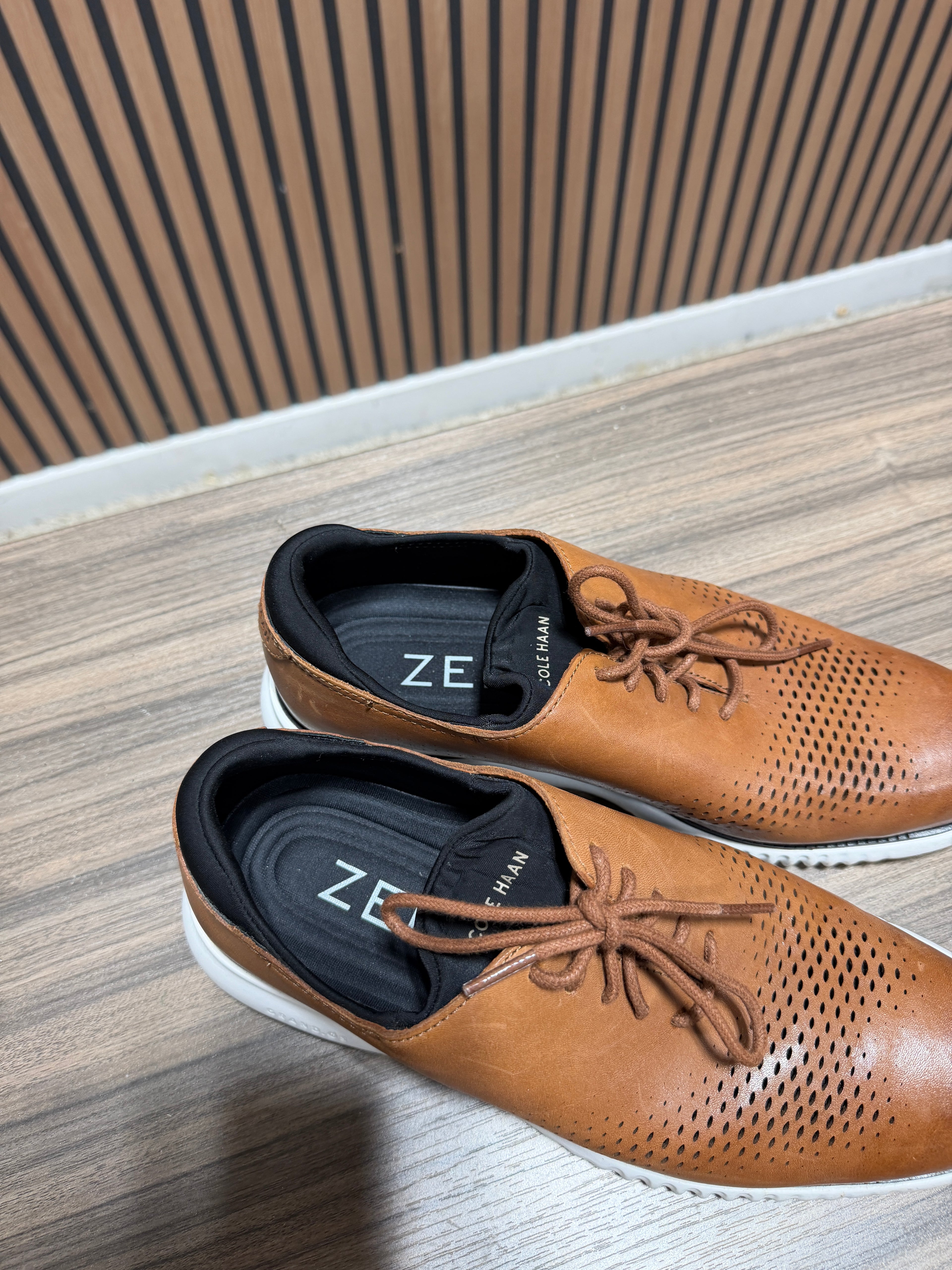 Cole Haan Men’s 2 Zerogrand Laser Wingtip Oxford Leather Shoe Sz 8
