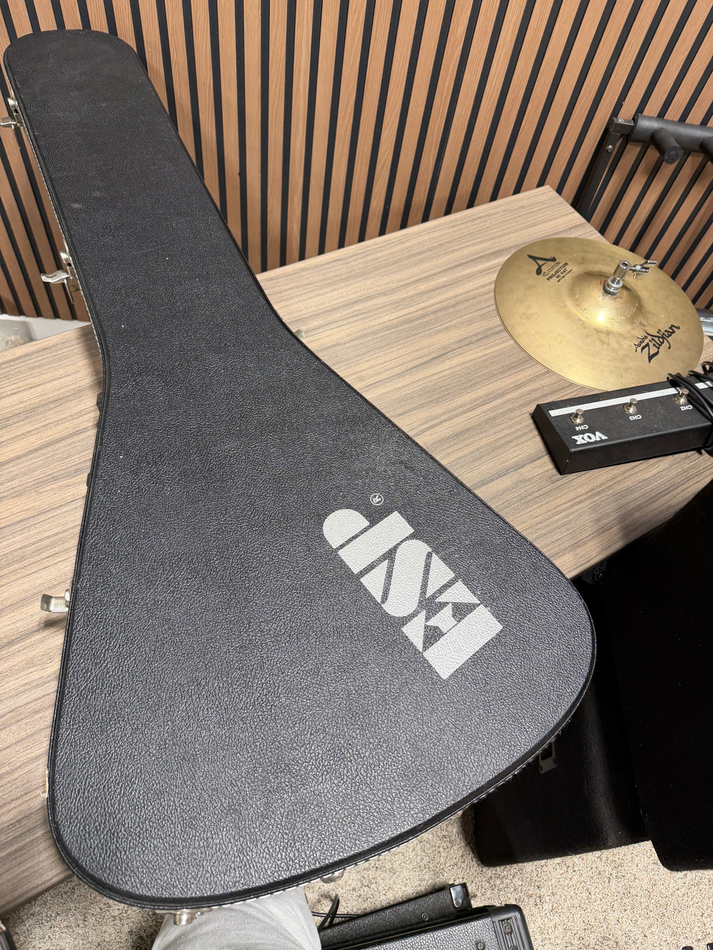 Arbor Flying V Electric Guitar With Case