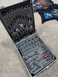 799pcs Men's Tool Set with Rolling Aluminum Trolley Case - Complete Household Tool Kit