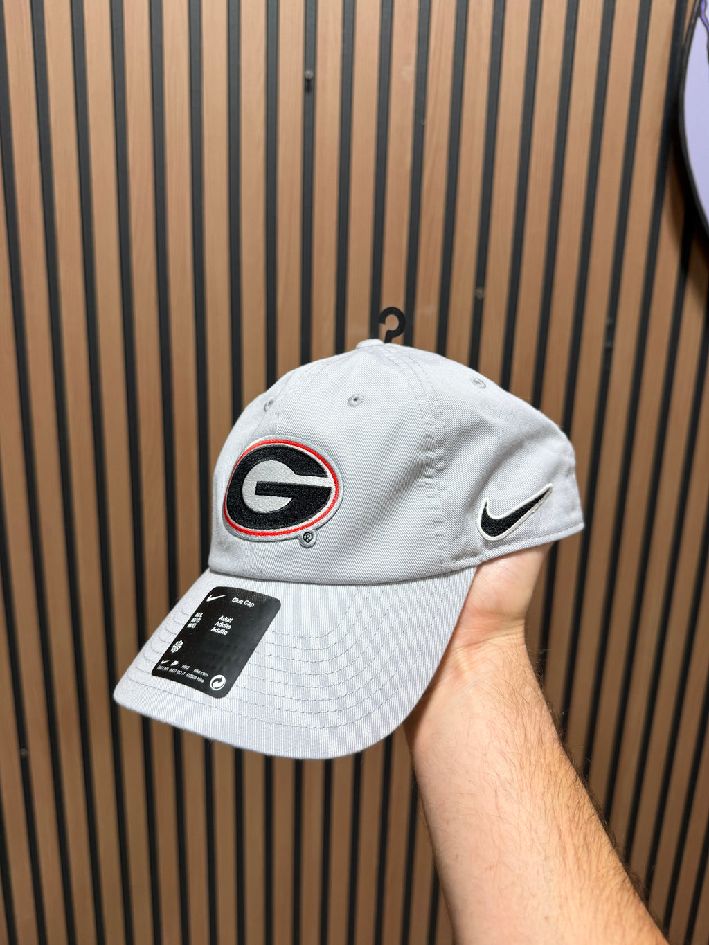 Men's Nike Gray Georgia Bulldogs 2025-26 College Football Playoff Club Adjustable Hat