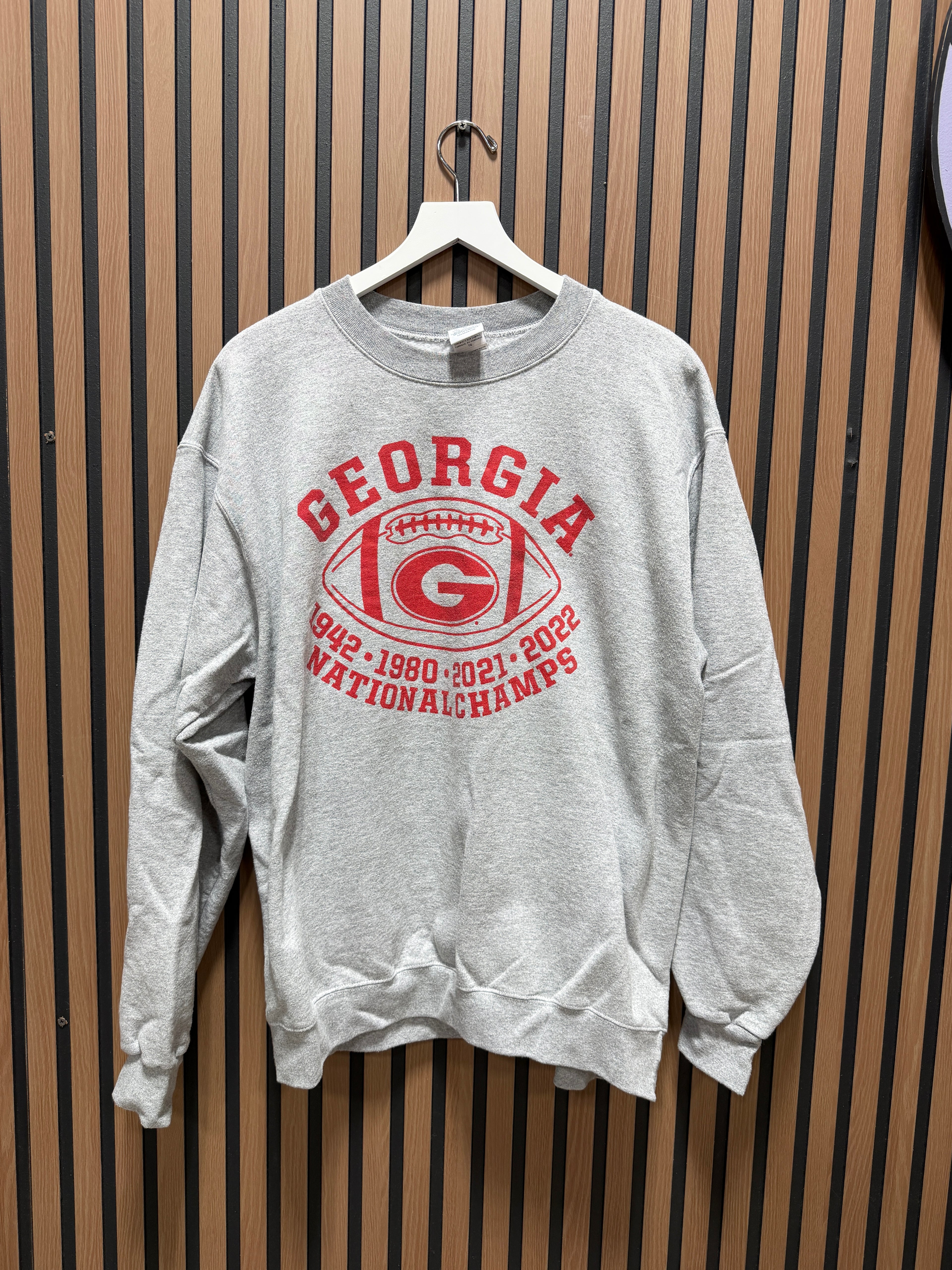 University Of Georgia Natty Championship Crewneck Sz XL