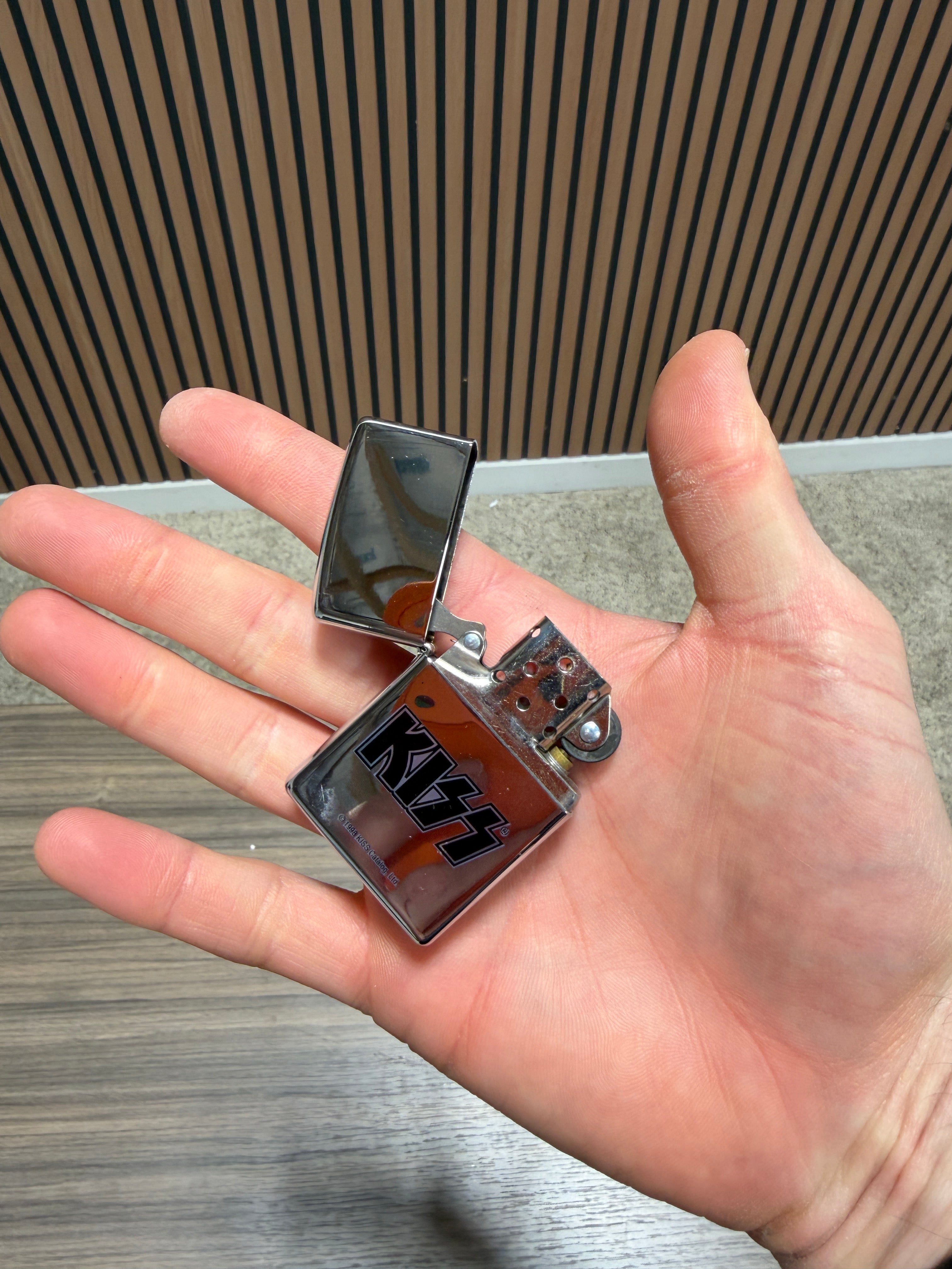 KISS Chrome Zippo Lighter