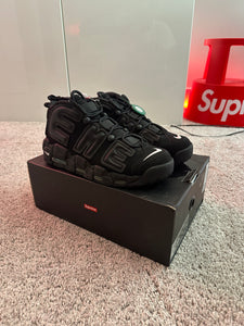 Nike Air More Uptempo Supreme Suptempo Black Sz 10.5