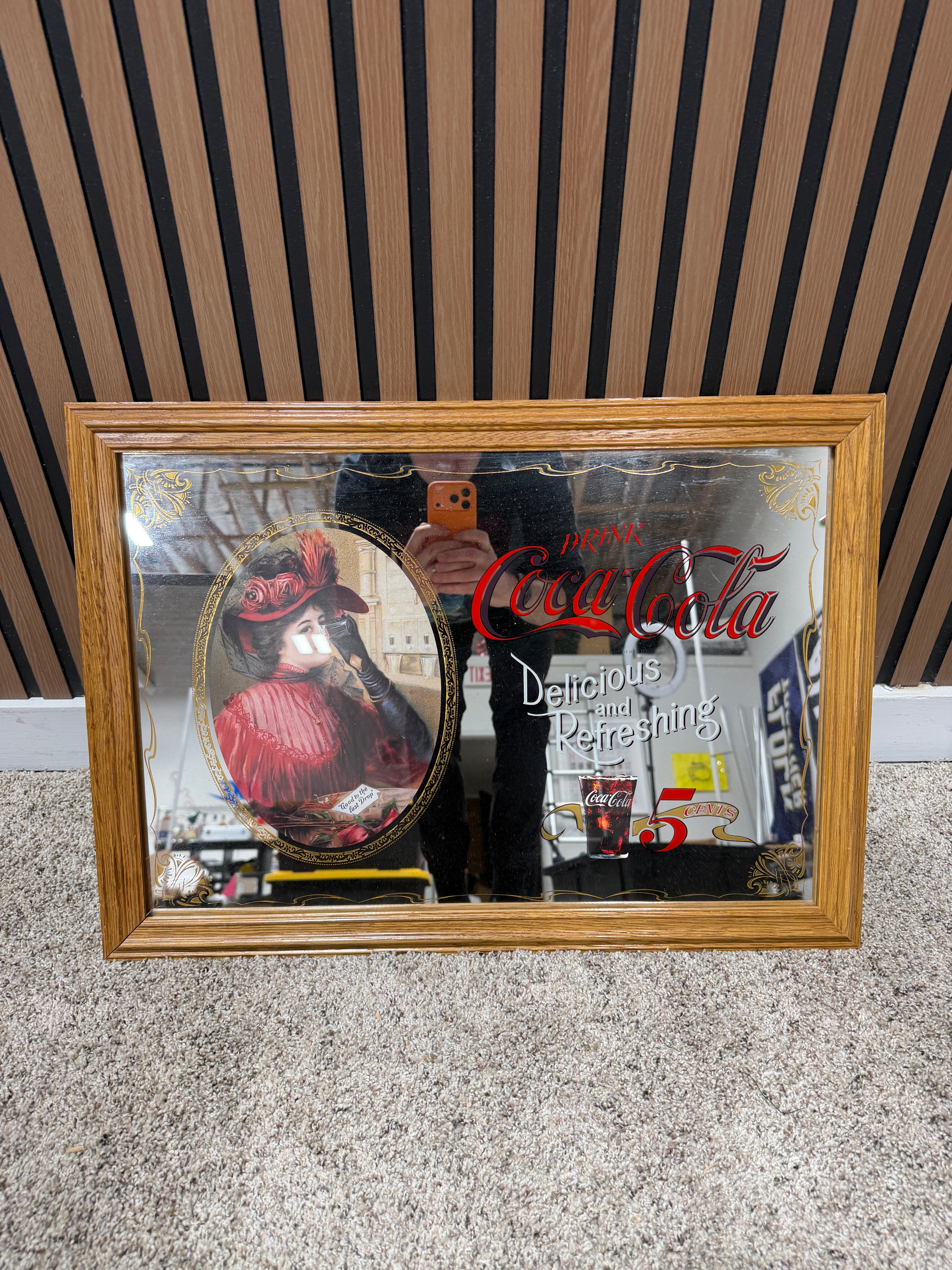 Vintage Coca Cola Wall Art Mirror