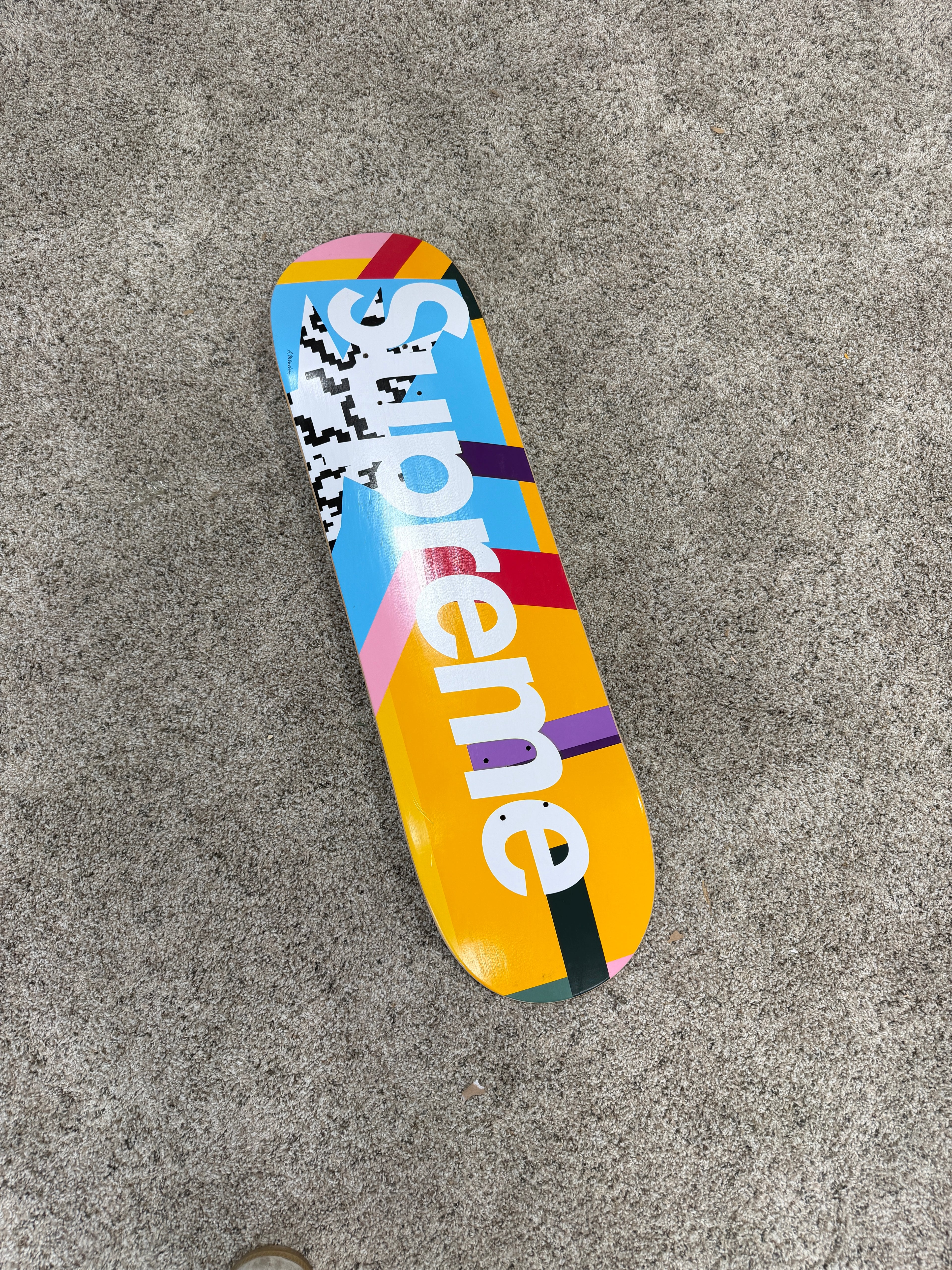 Supreme Mendini Skateboard Deck Blue SS16