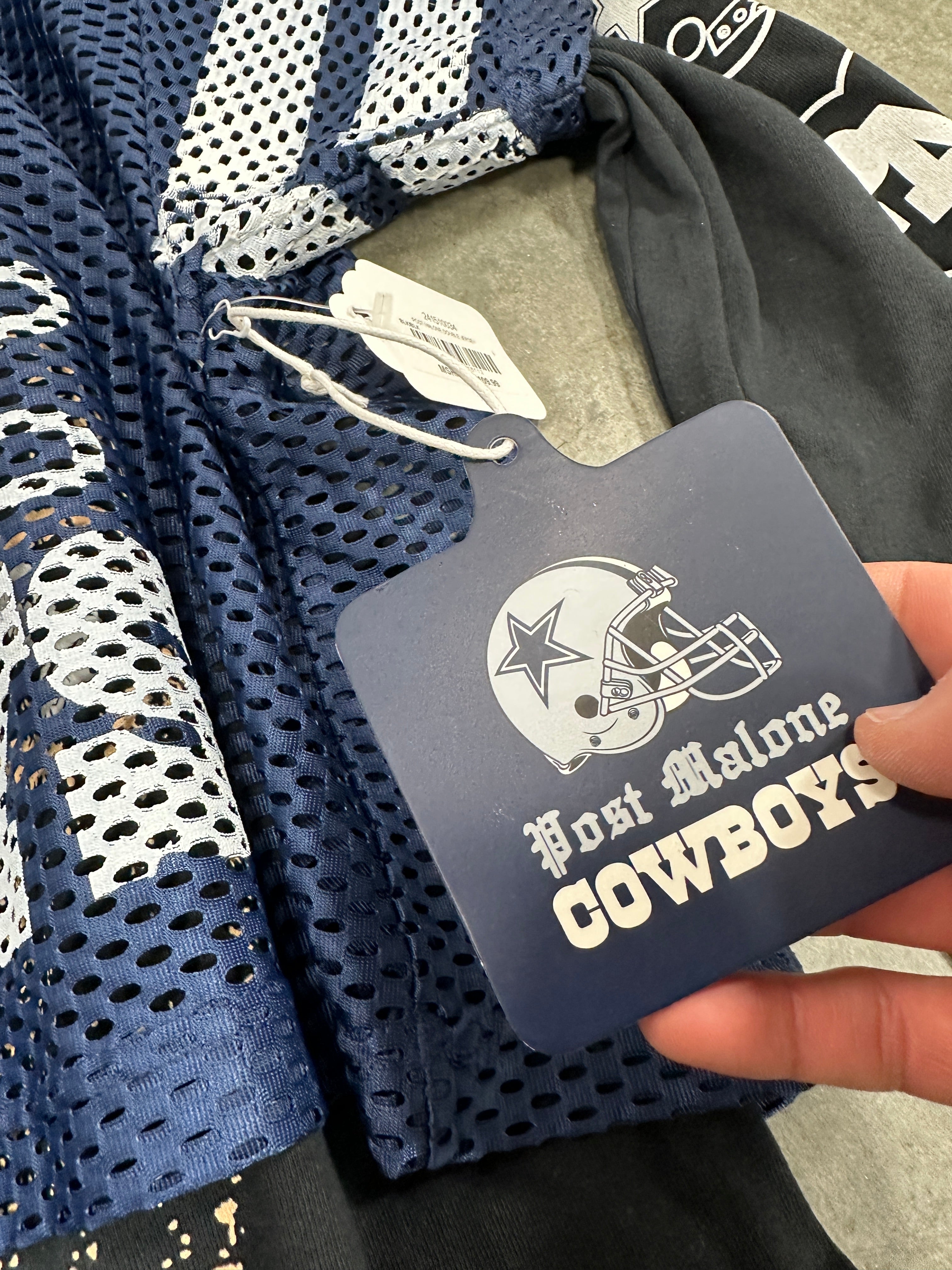 Post Malone + Dallas Cowboys "Malone" Double Jersey Sz L