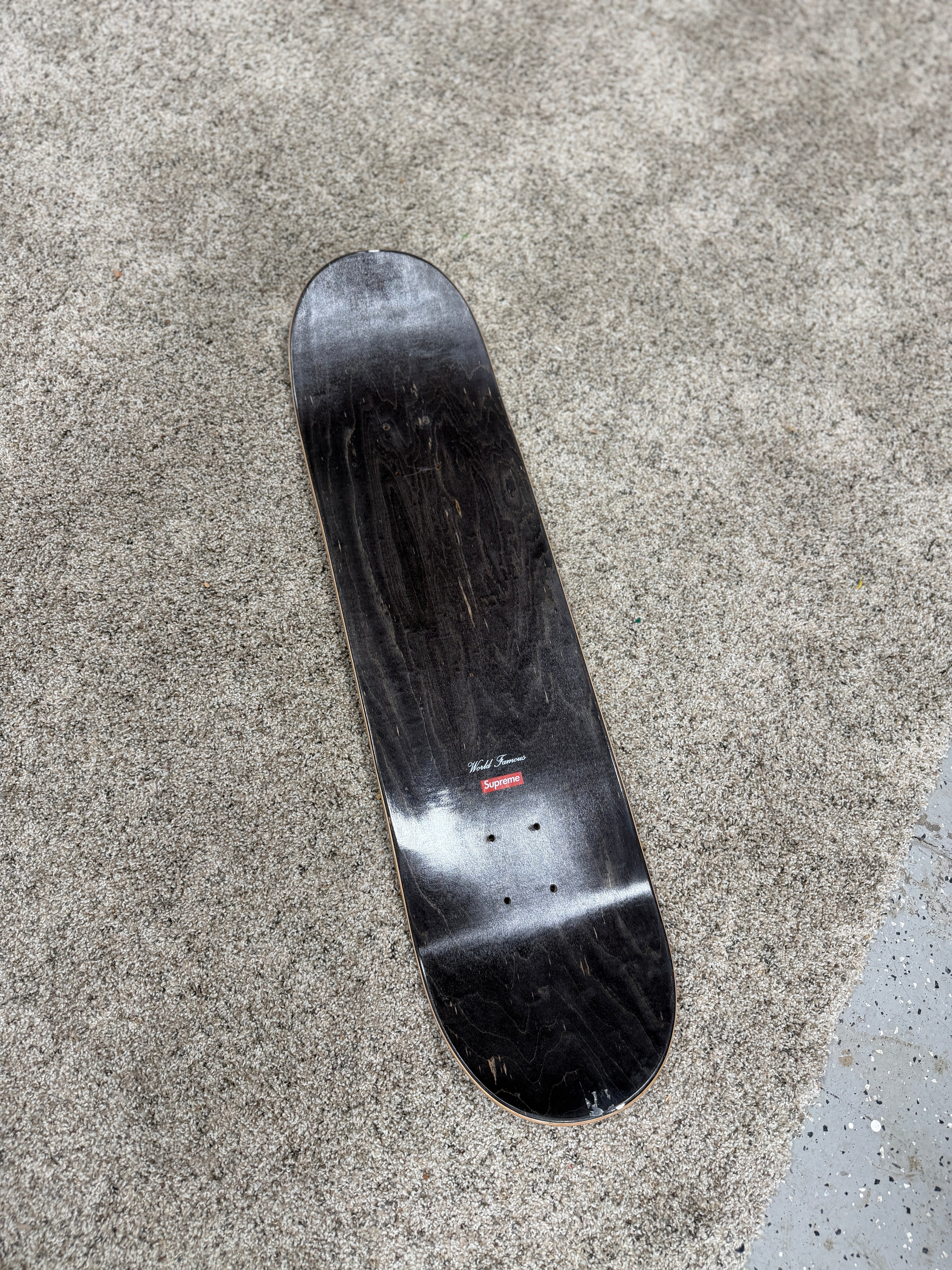 Supreme Airbrushed Floral Skateboard Deck White SS19
