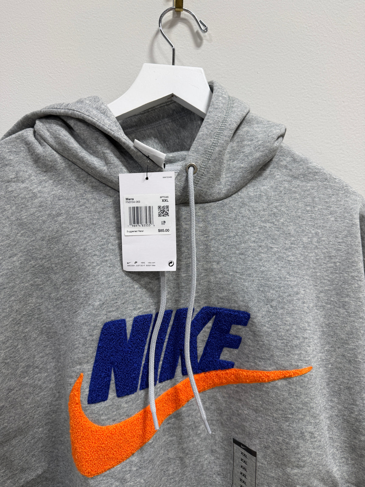 Nike Club Fleece pullover hoodie Sz XXL