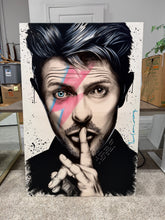 Load image into Gallery viewer, "David Bowie" By Luis MarLo 53" x 36"
