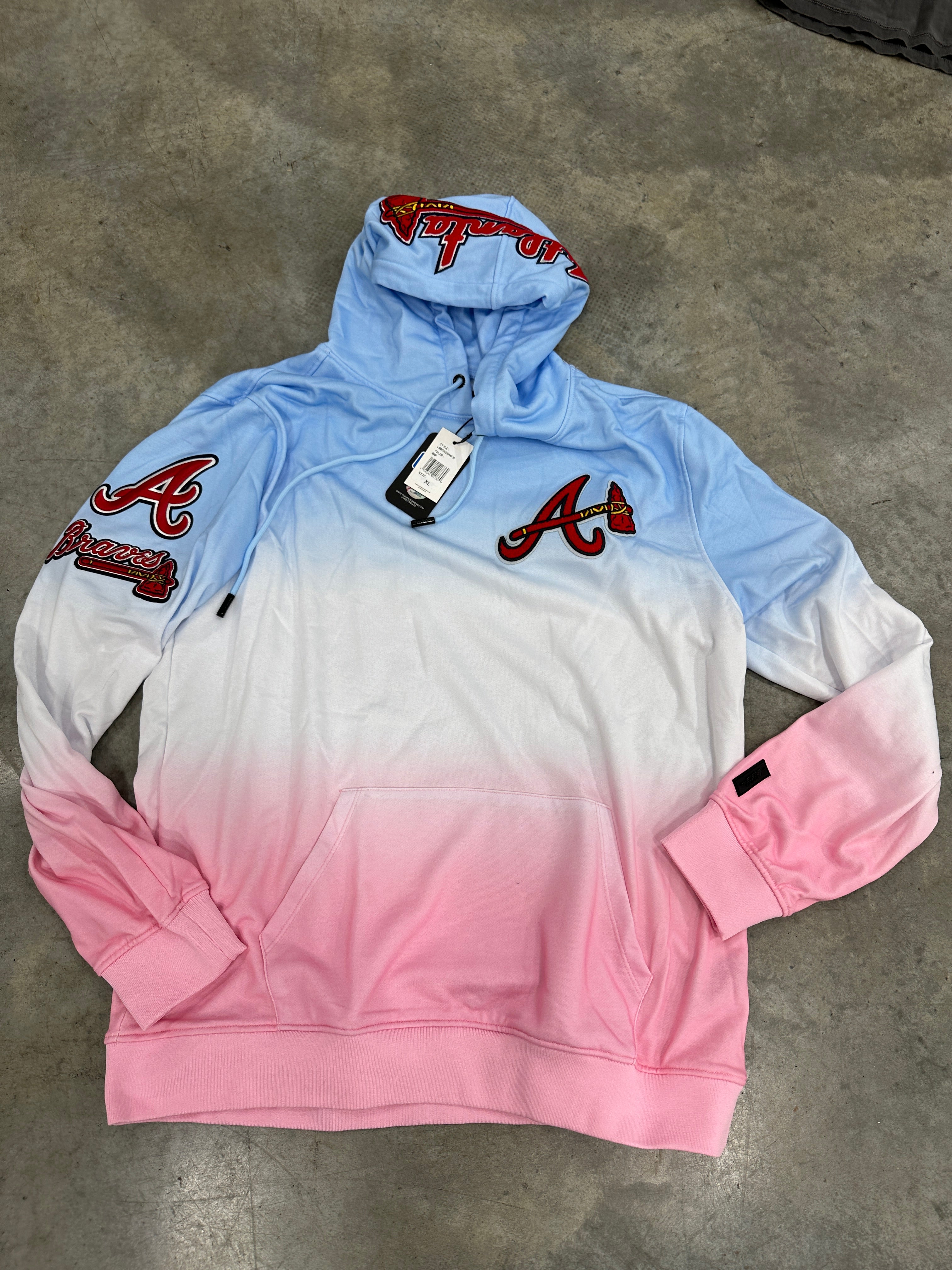 Braves Gradient Sweatshirt Sz XL