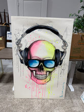 Load image into Gallery viewer, "Music Skull" By Luis MarLo  36" x 53"
