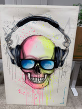 Load image into Gallery viewer, "Music Skull" By Luis MarLo  36" x 53"
