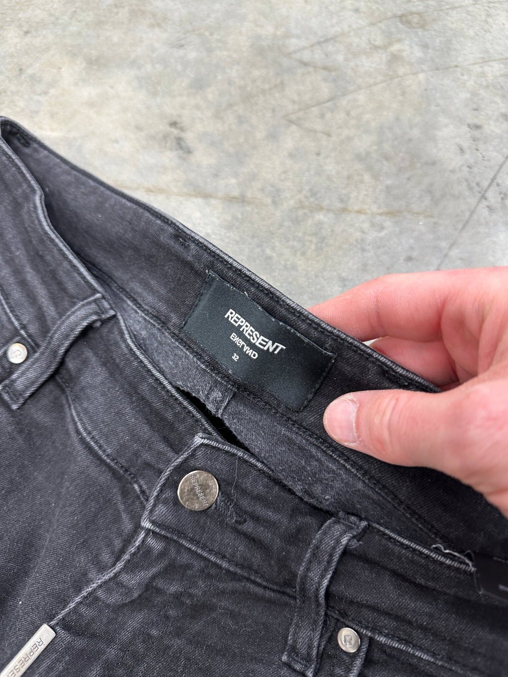 Represent Black Jeans Sz 32