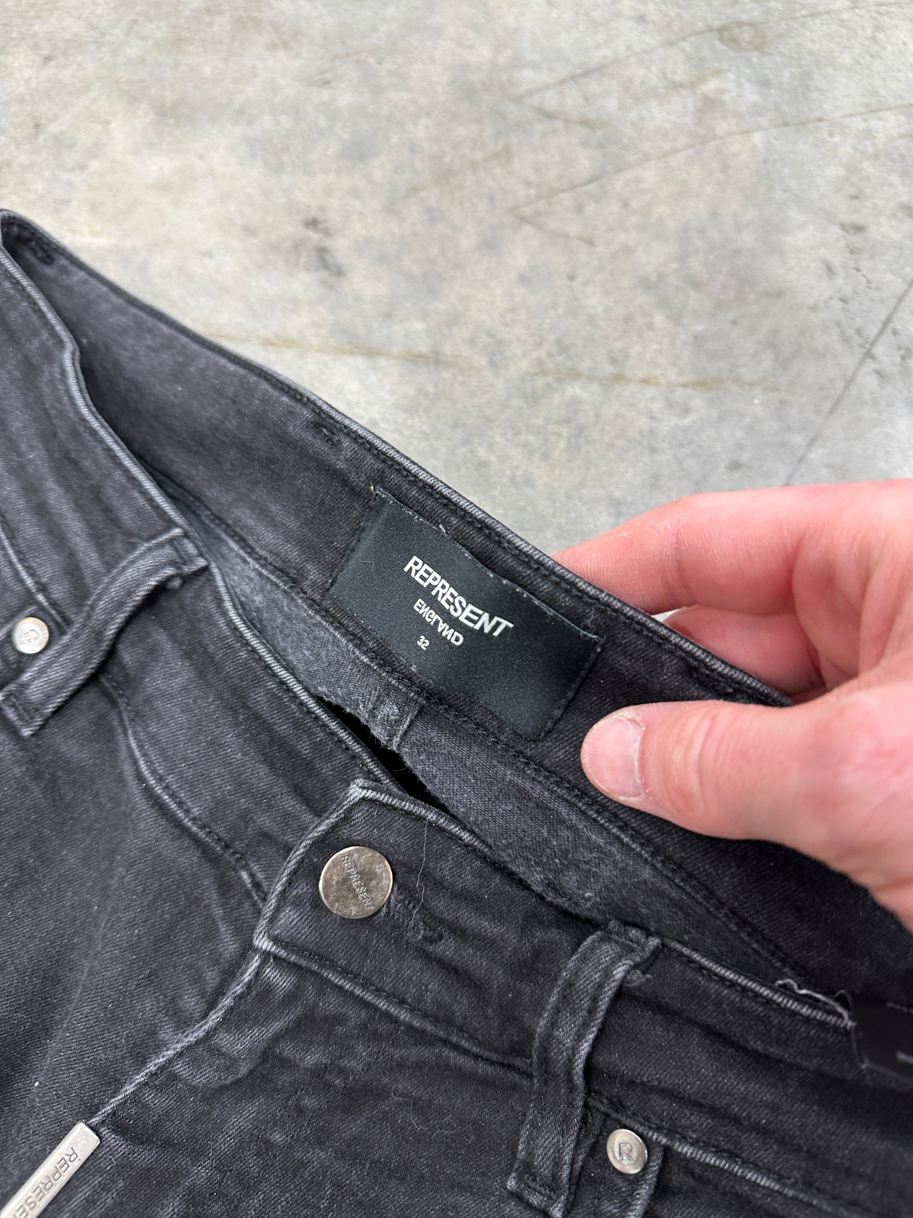 Represent Black Jeans Sz 32