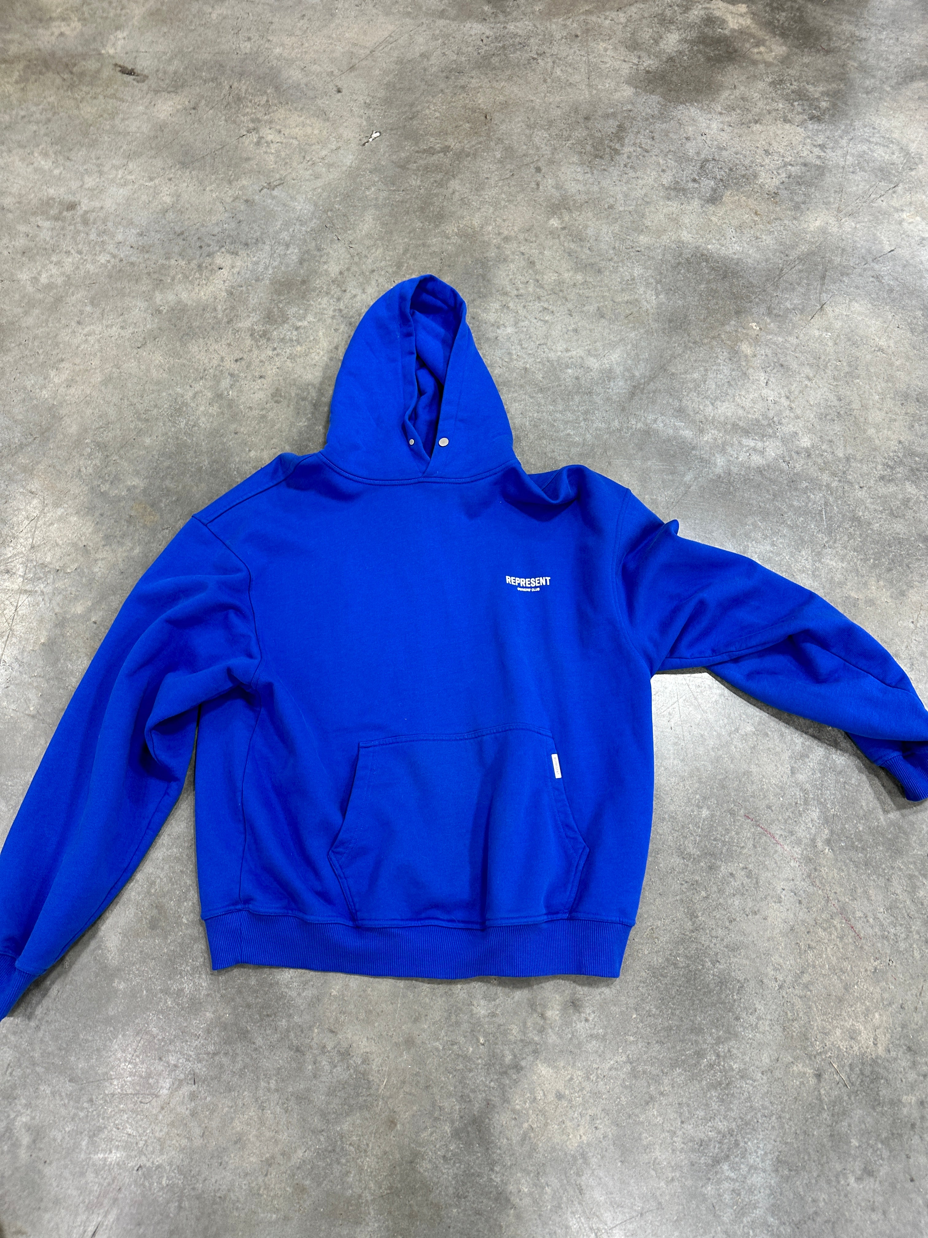 Represent Owners Club Hoodie Sz L - Cobalt Blue
