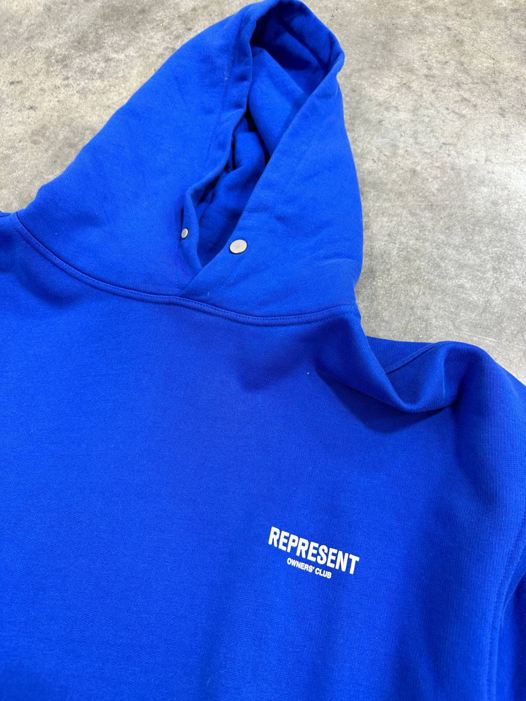 Represent Owners Club Hoodie Sz L - Cobalt Blue