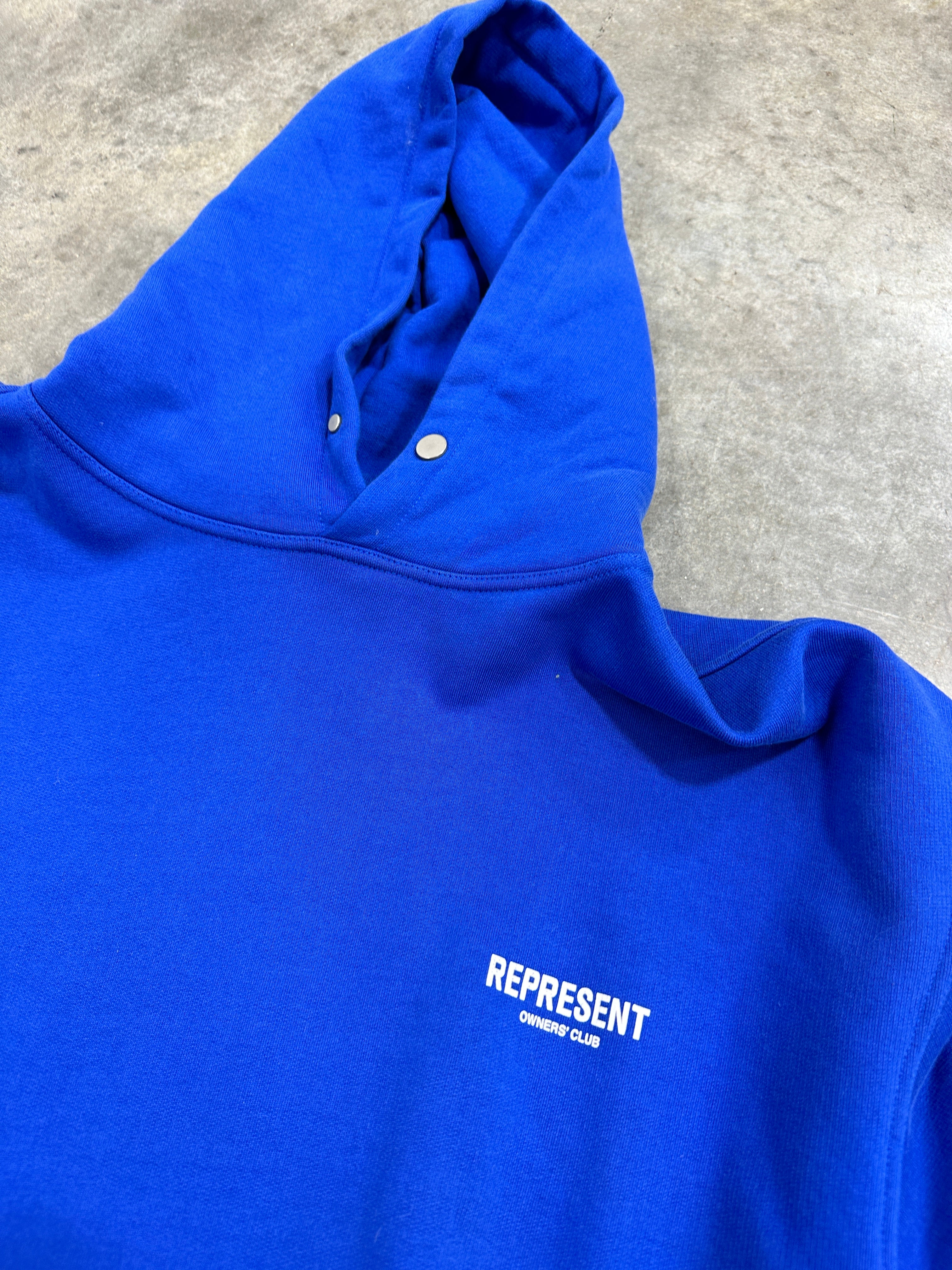 Represent Owners Club Hoodie Sz L - Cobalt Blue