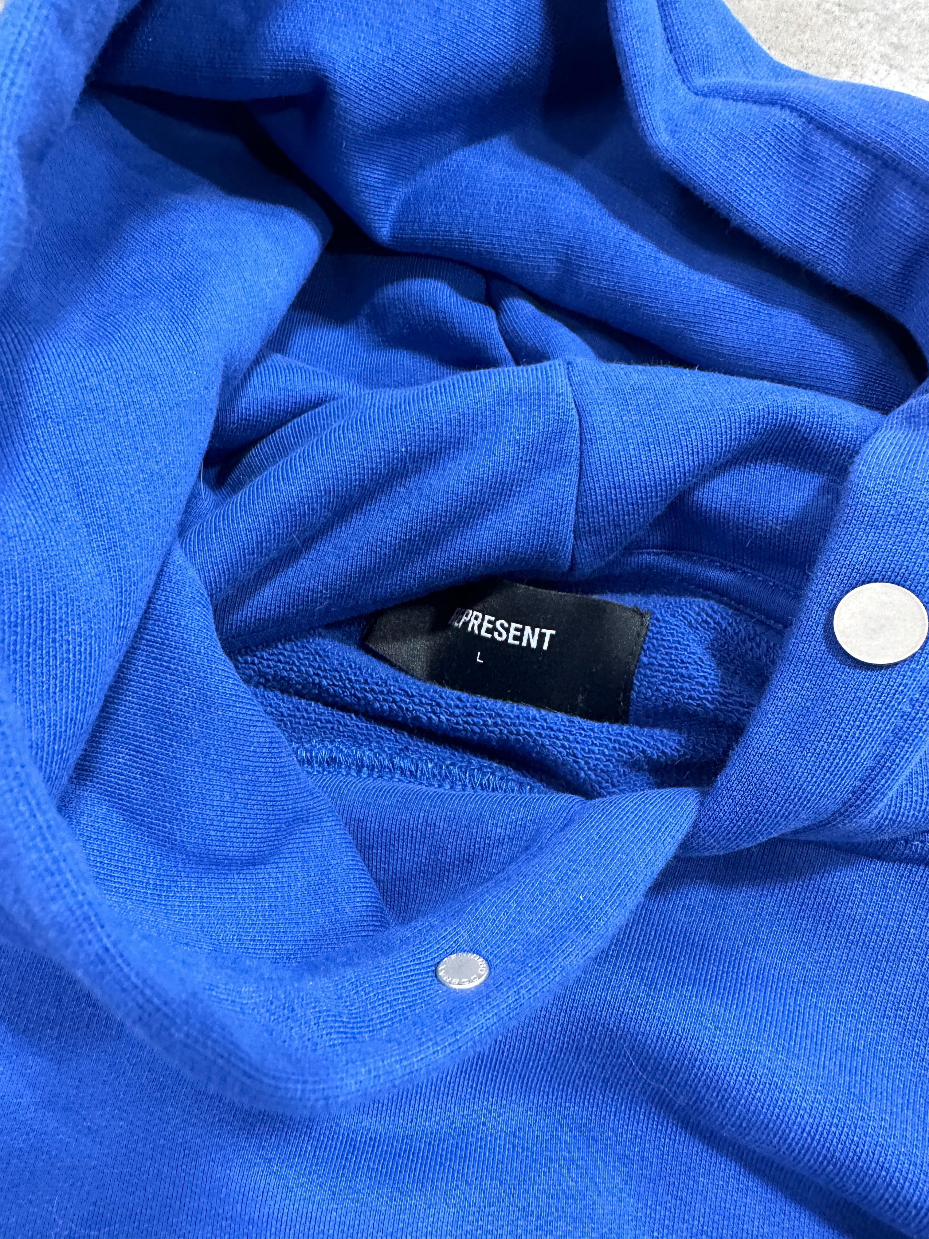 Represent Owners Club Hoodie Sz L - Cobalt Blue
