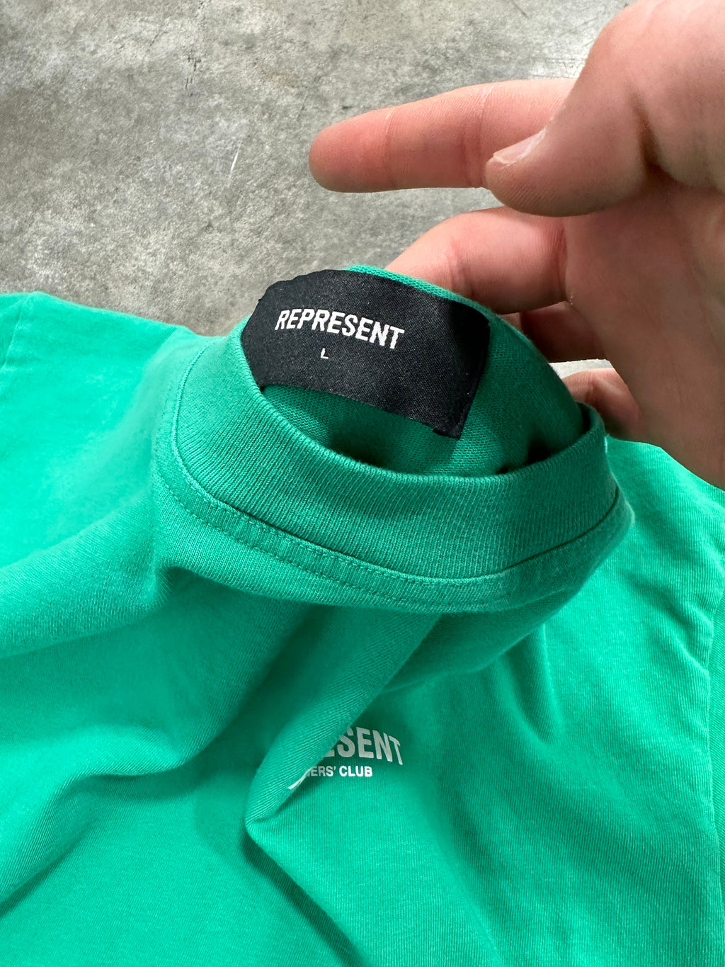 Represent Owners Club Green Shirt Sz L