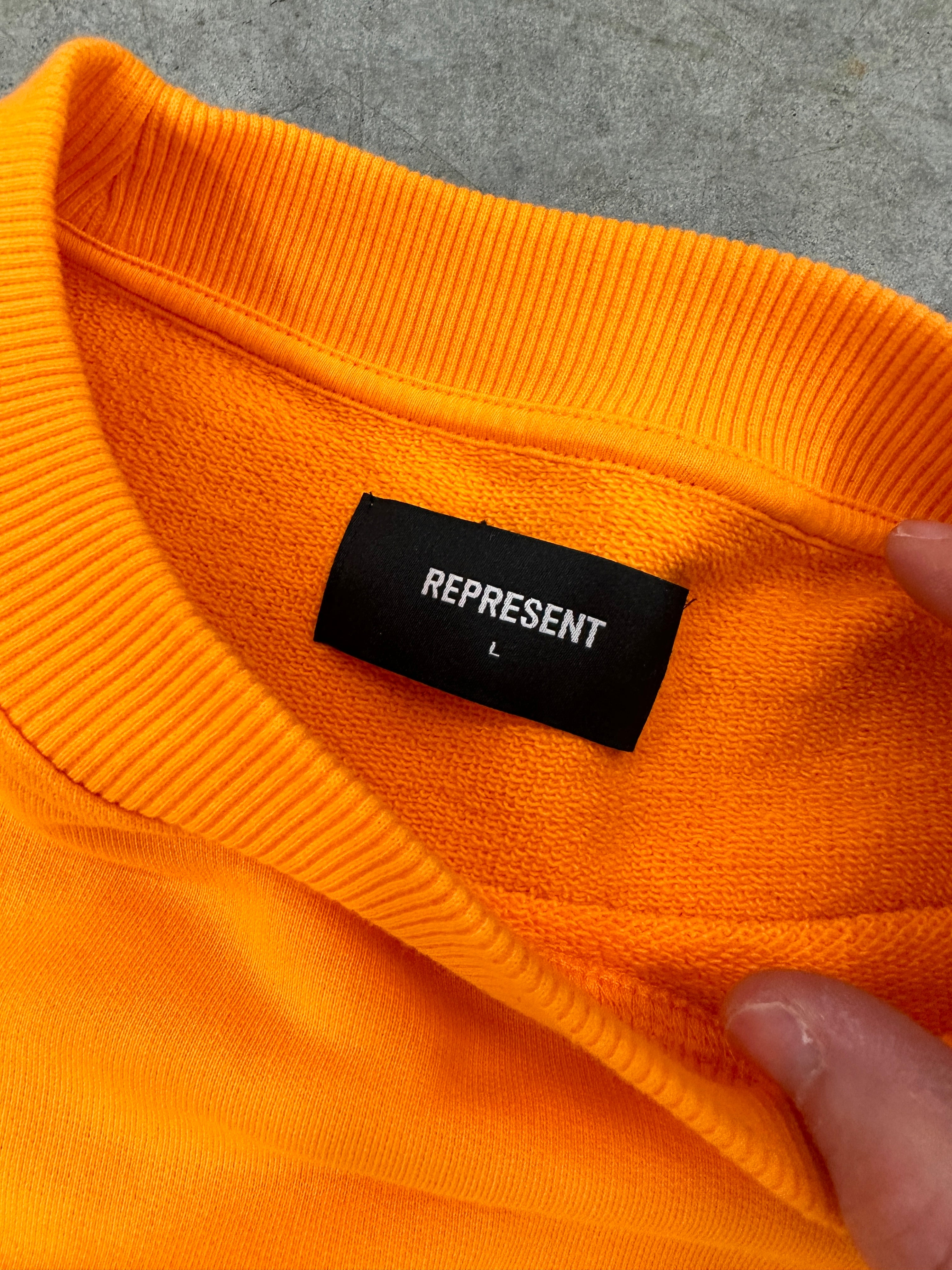 Represent Orange Crewneck Sz L