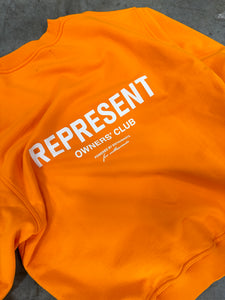 Represent Orange Crewneck Sz L
