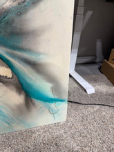 Load image into Gallery viewer, Aqua by Edith Martinez 55" x 36" Canvas
