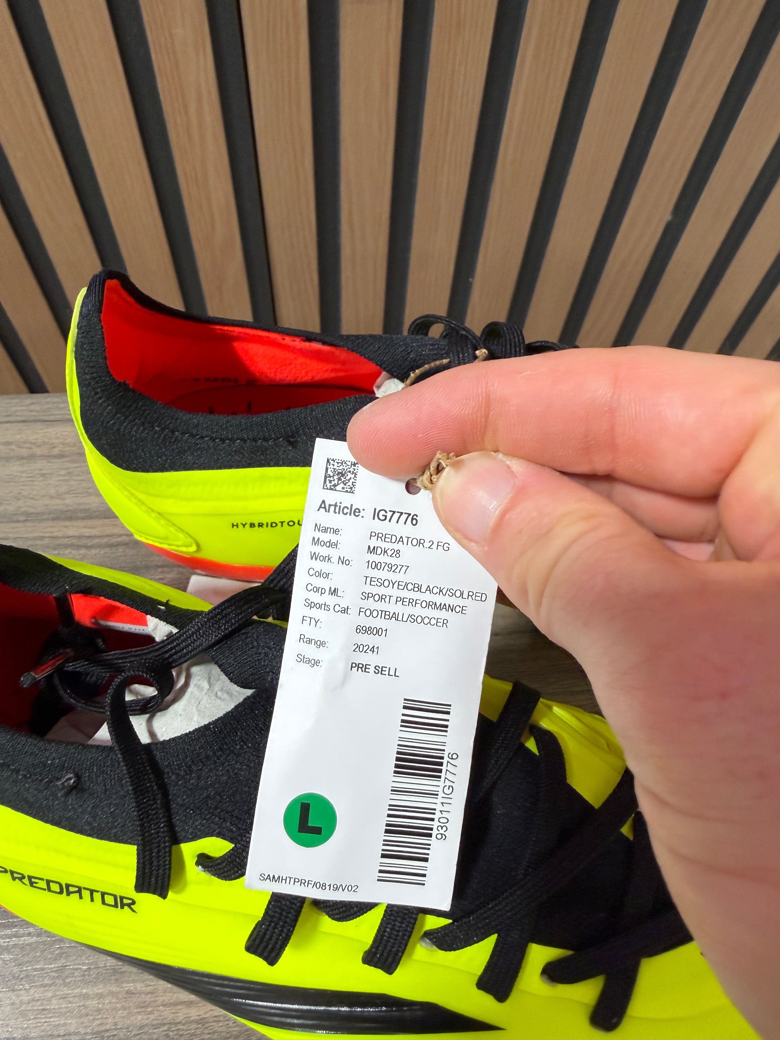 Adidas Predator Pro Firm Ground Sz 9