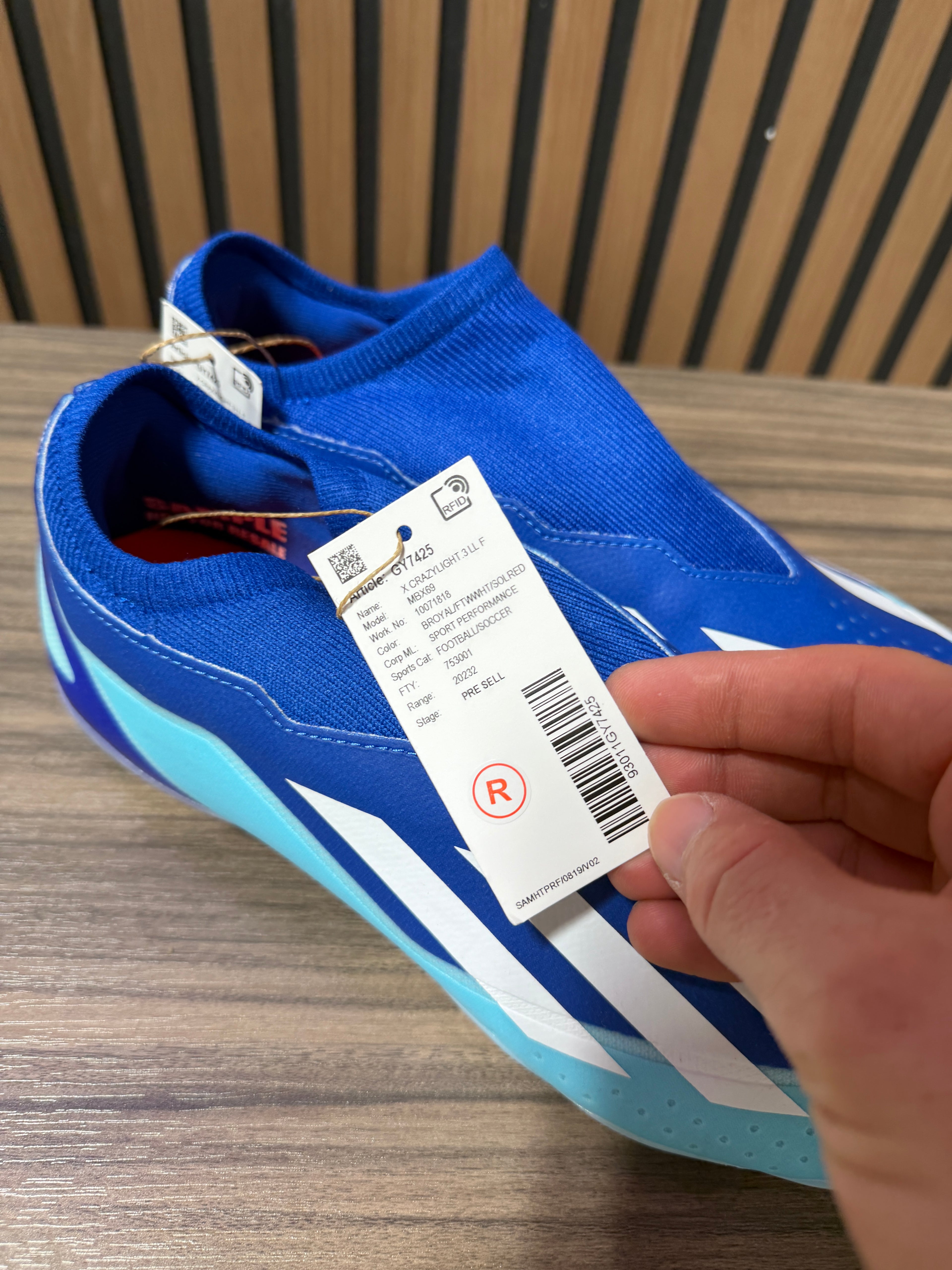 Adidas X Crazyfast.3 Laceless FG Sz 9