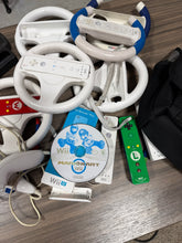 Load image into Gallery viewer, Wii Controller + wheel Bundle + MarioKart Wii
