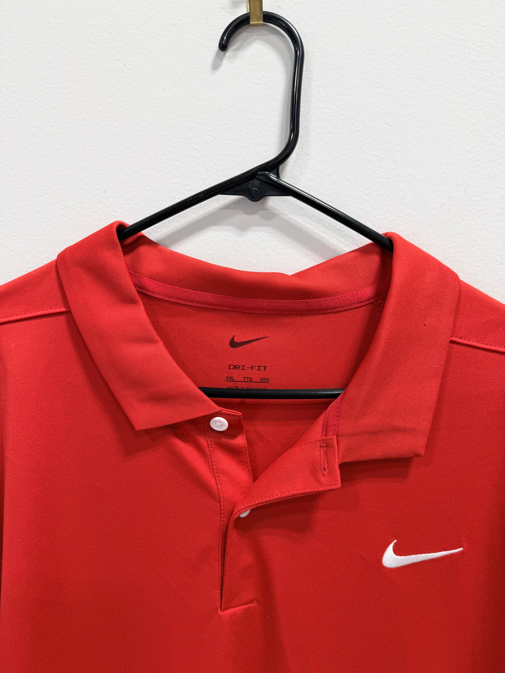 Nike Dri-FIT short-sleeve athletic polo shirt men's sz 2XL
