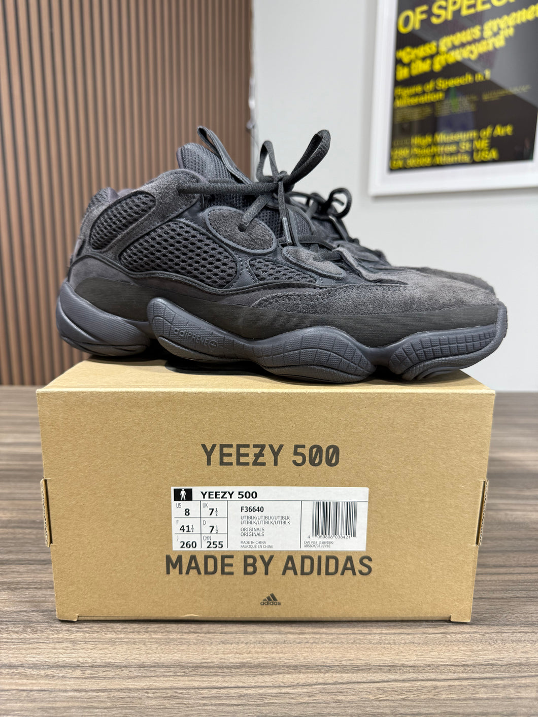 Yeezy 500 Utility Black Sz 8