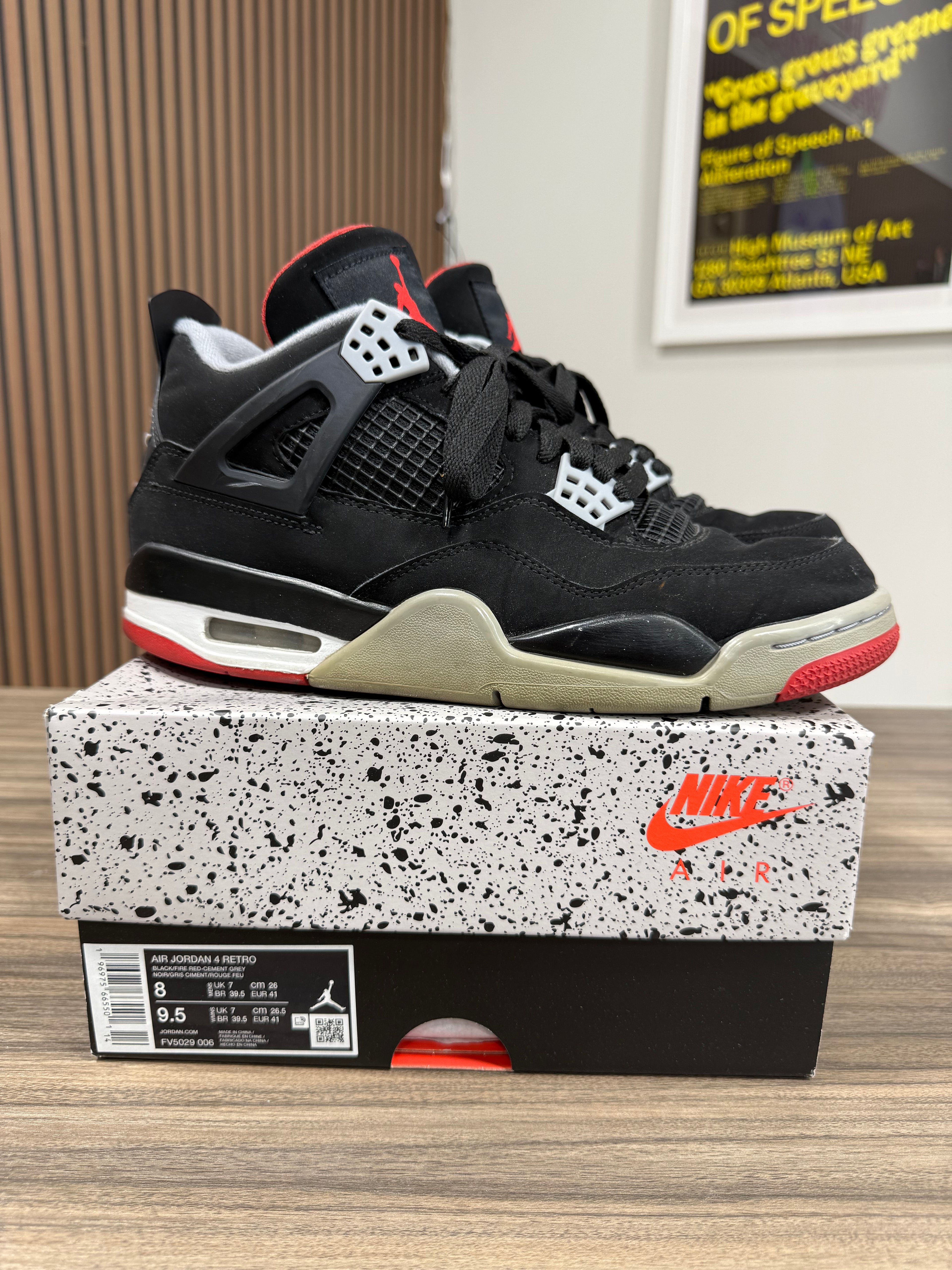 Jordan 4 Bred Sz 8 (2019)