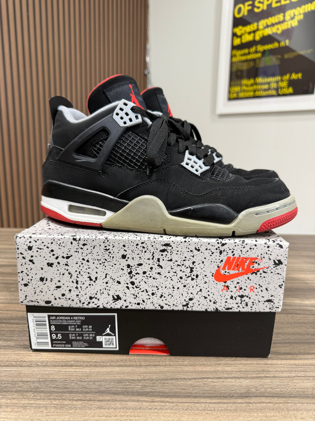 Jordan 4 Bred Sz 8 (2019)