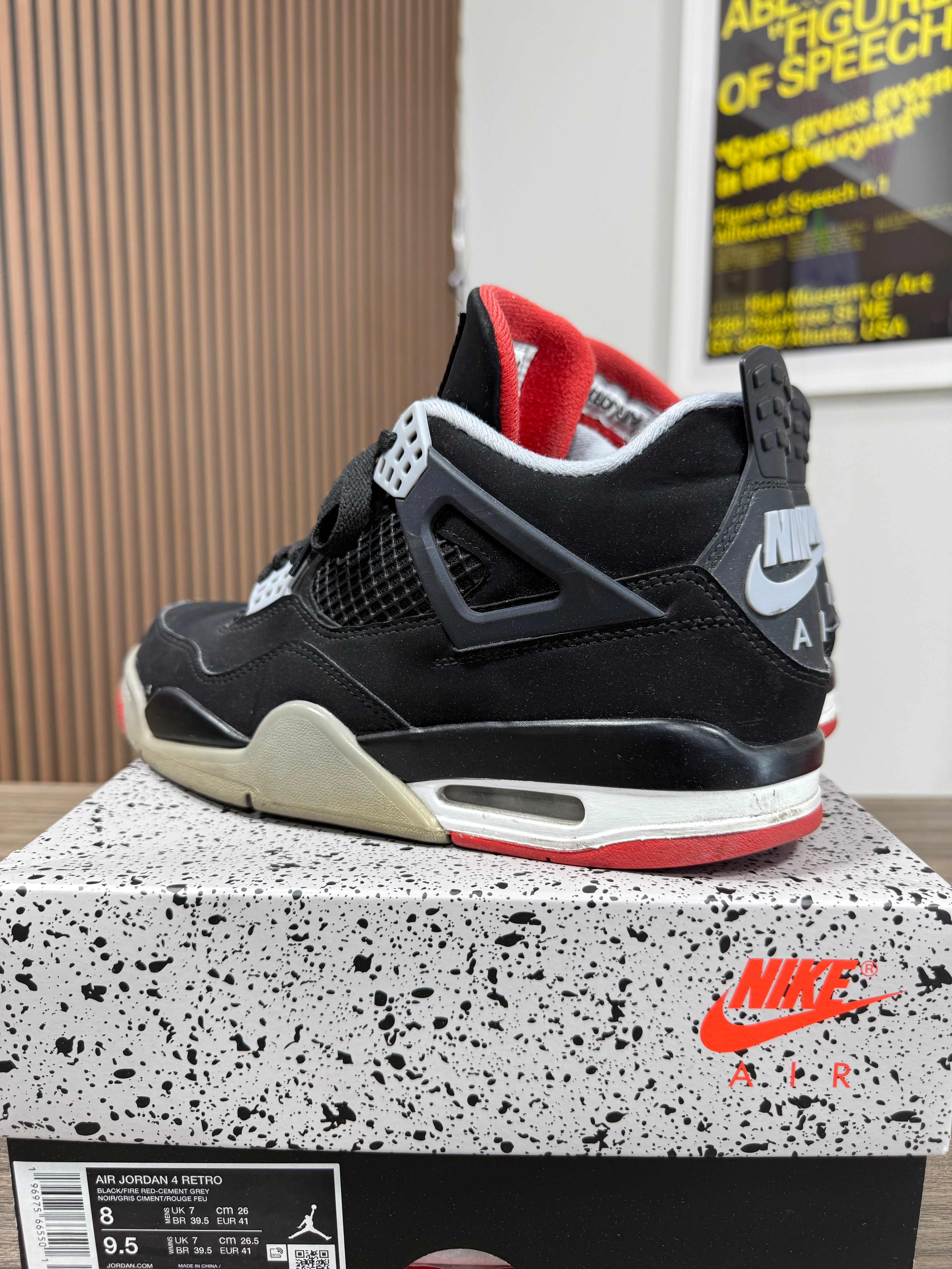 Jordan 4 Bred Sz 8 (2019)