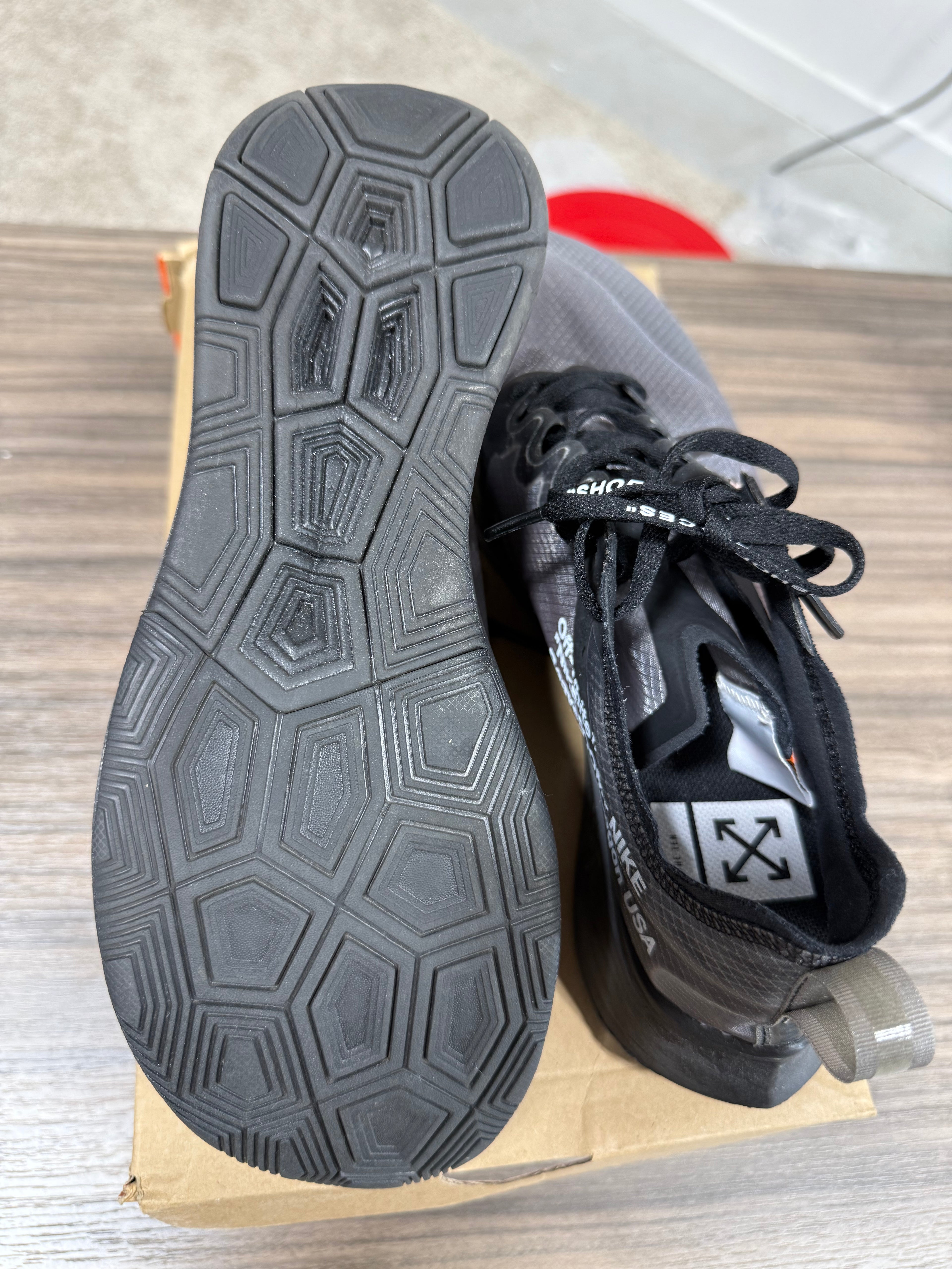 Nike x Off White Zoom Fly Black Sz 8