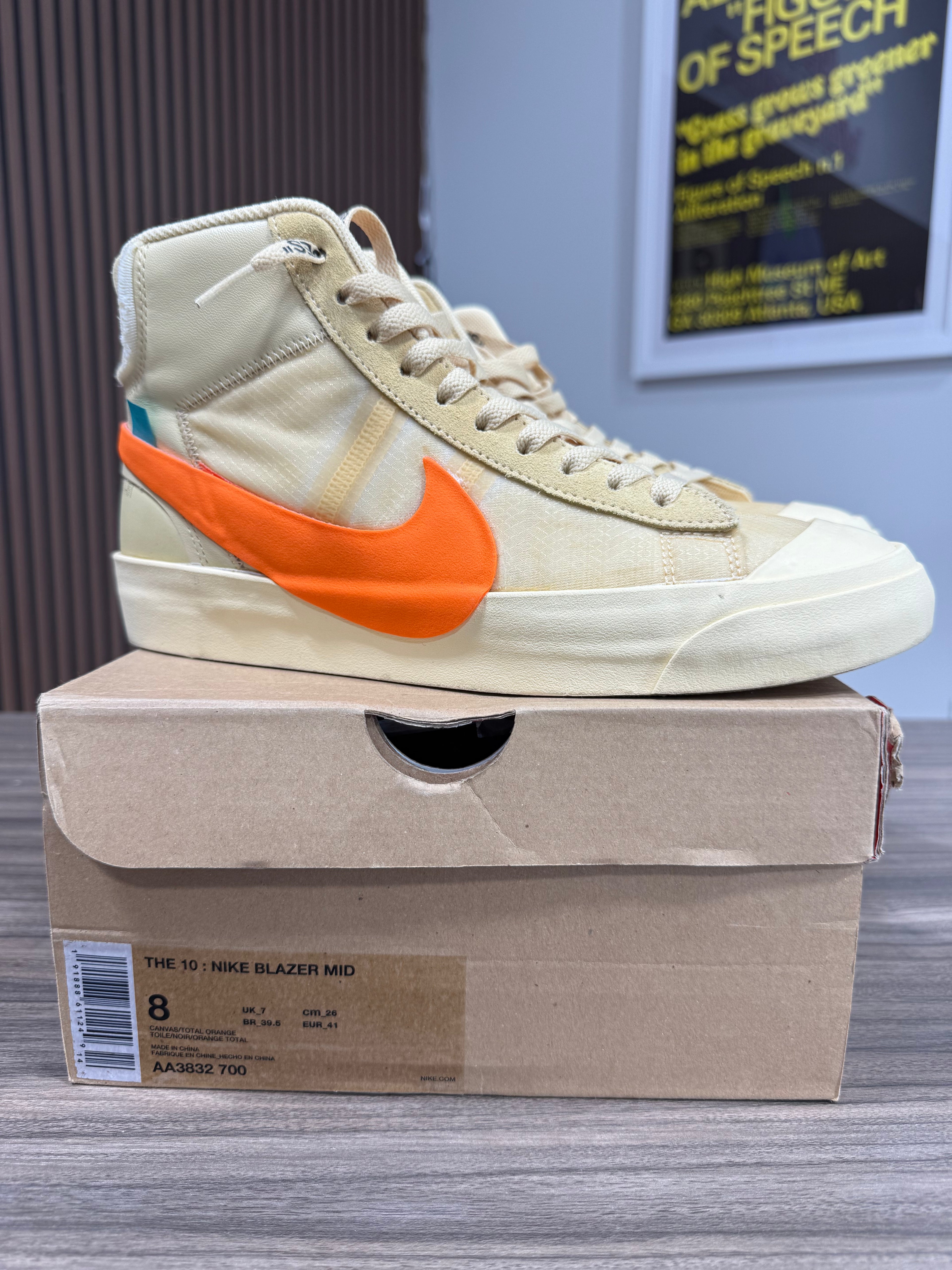 Nike x Off White Blazer Mid All Hollows Eve Sz 8