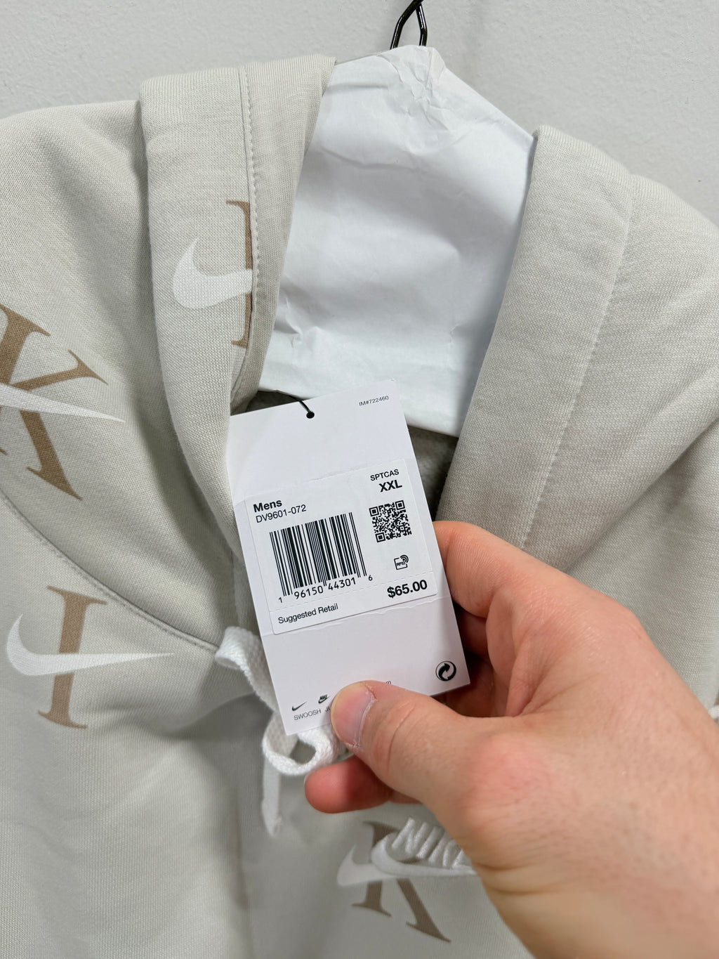 Nike Monogram print hoodie men's sz 2XL
