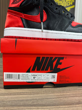 Load image into Gallery viewer, Wmns Jordan 1 High Satin Bred Sz 9.5
