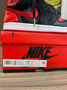 Wmns Jordan 1 High Satin Bred Sz 9.5